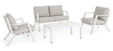 LOUNGE 4ER SET HARLEM M-K WEISS YK11